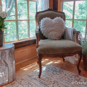 Chateau bedroom sitting area